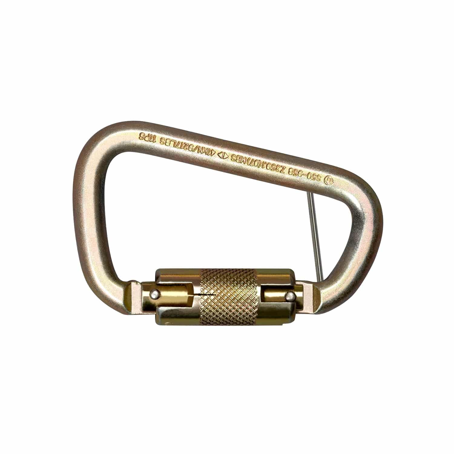 Buckingham 5005T Steel Pin - Carabiner - with Manufacturing Holes Twist Lock Captive