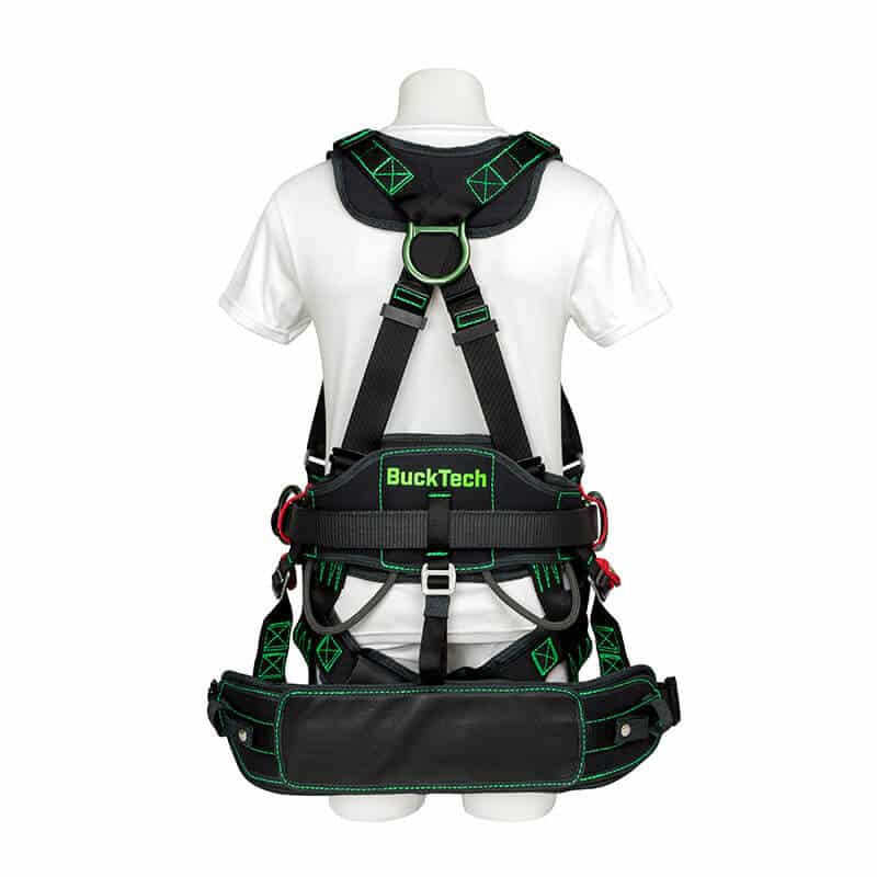 ADJUSTABLE IN-LINE 4 D-RING BODY BELT™ H-STYLE HARNESS COMBO - U68L7NQ16 -  Buckingham Manufacturing