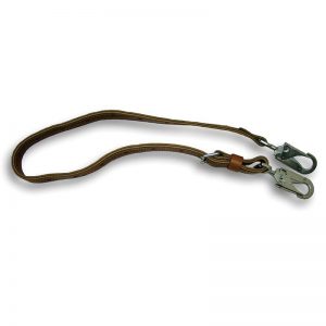 Leather Positing Strap With Woven Nylon Center - 366099E