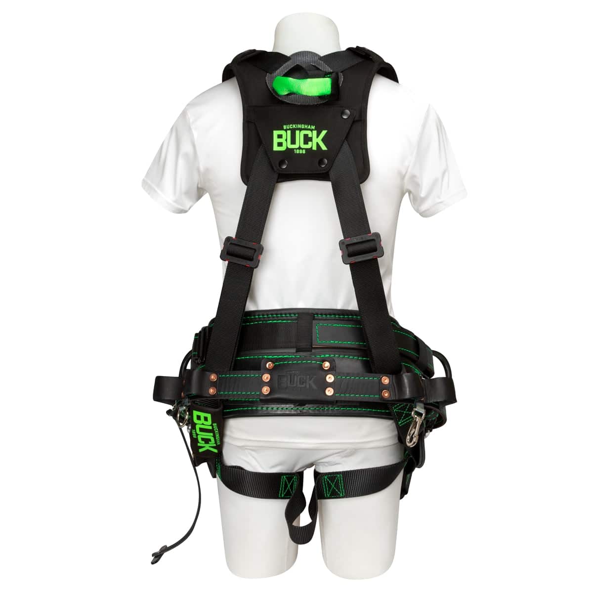 5-Way Adjustable Back D Harness with Buckle